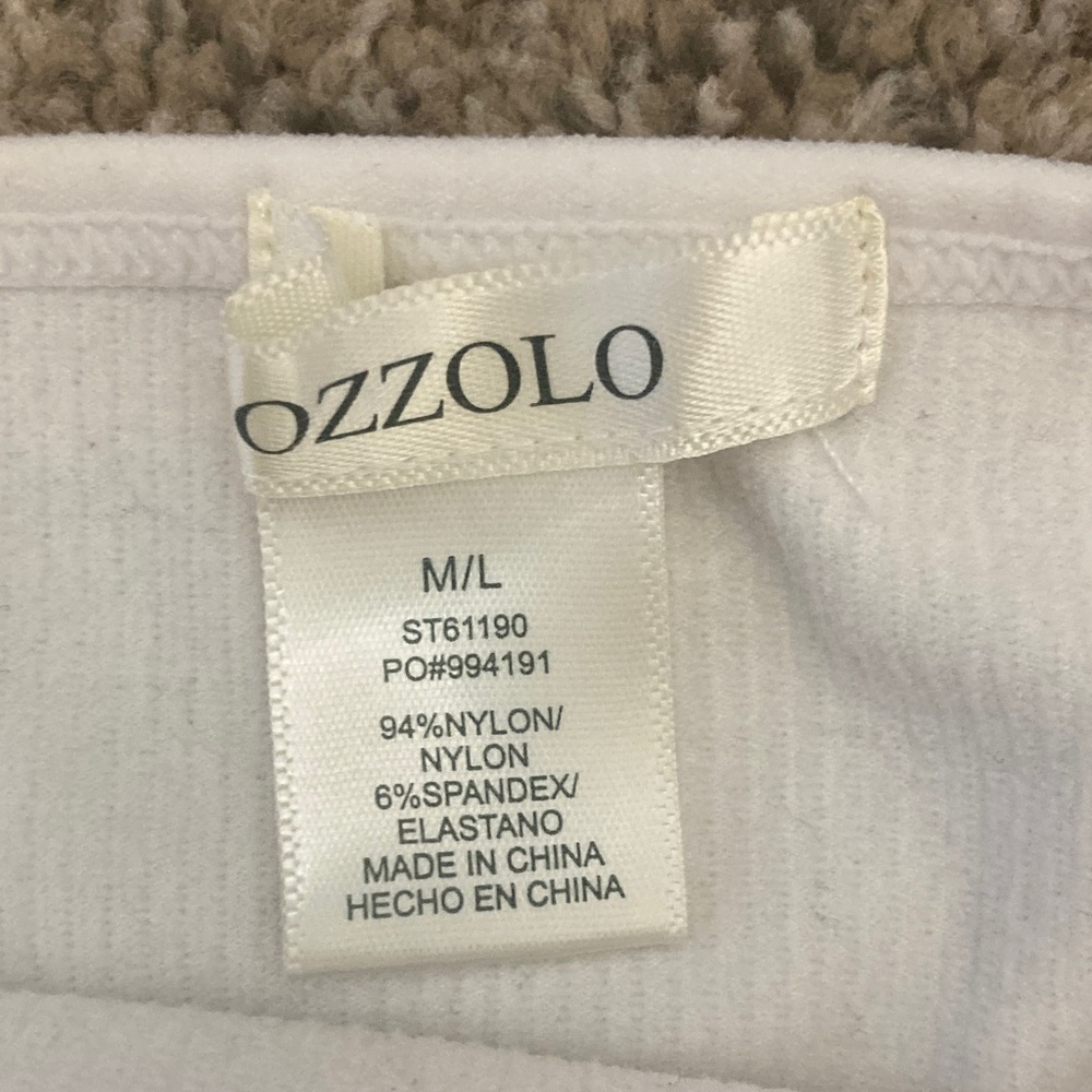 Bozzolo Cream Ribbed Tank Top - Picture 4 of 4